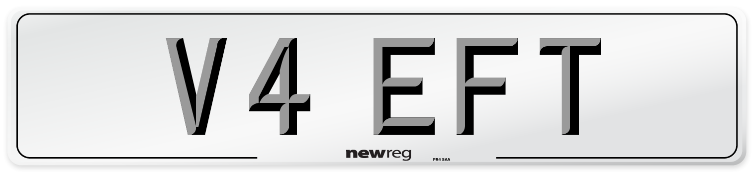 V4 EFT Number Plate from New Reg